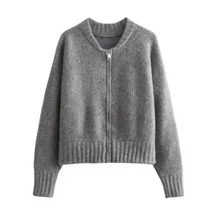 Sweaters Women Knitted Cardigan Autumn Winter Zipper