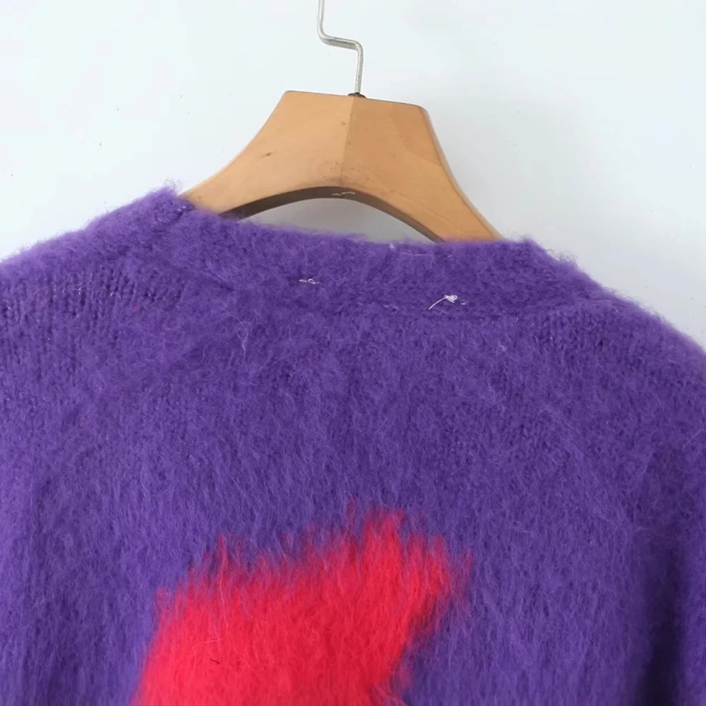 Cardigan Women Panelled Sweater Autumn Winter - Image 6