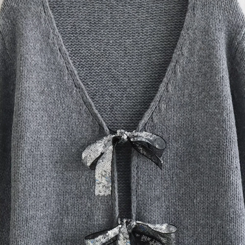 Knitted Cardigan for Womens V-neck Warm - Image 4