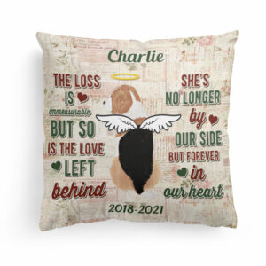 Goodbyes Are Not Forever – Personalized Pillow – Memorial Gift For Dog Owner