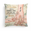 Grandpa Holds Grandkids’ Hearts Forever – Personalized Pillow – Christmas, Birthday, Loving Gift For Grandpa, Grandma, Mom & Dad