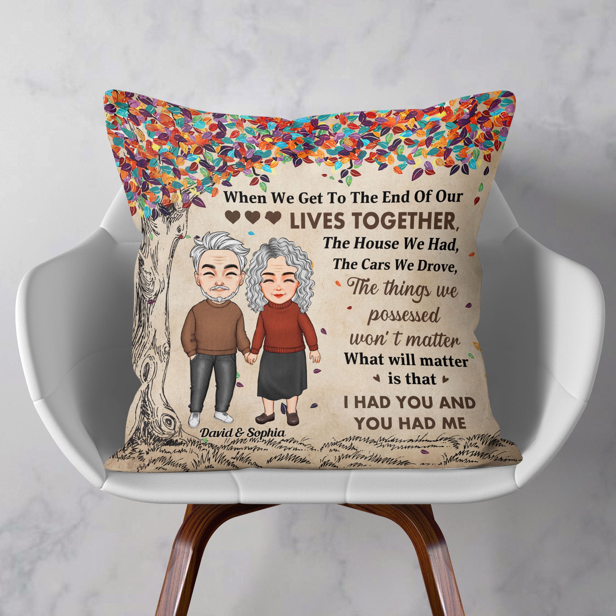 I Had You And You Had Me – Personalized Pillow – Anniversary, Valentine, Christmas, New Year Gift For Couple, Husband, Wife, Lover, Boyfriend, Girlfriend - Image 2