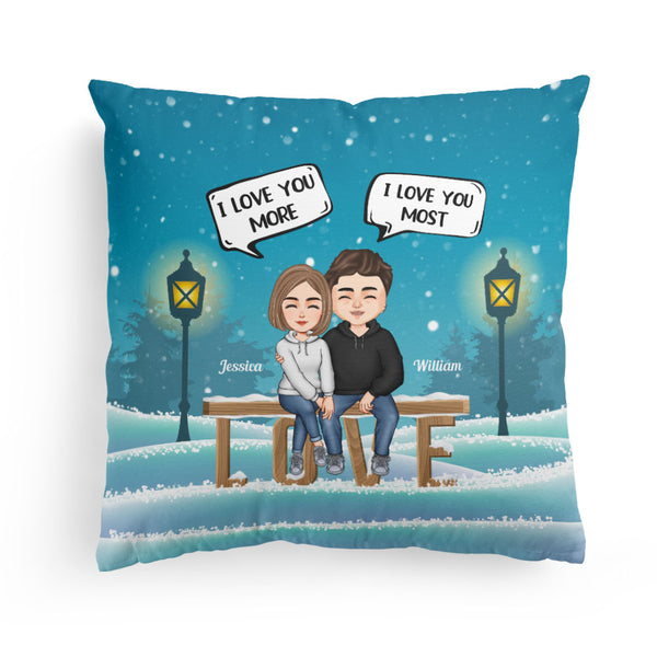 I Love You Forever – Personalized Pillow – Christmas, Anniversary Gift For Couple, Husband, Wife, Boyfriend, Girlfriend - Image 4