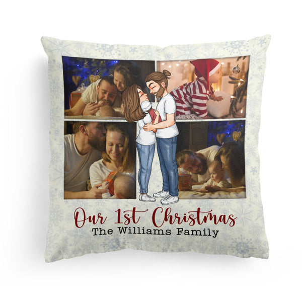 Our Christmas – Personalized Pillow – Christmas Gift For Spouse, Lover, Couple, Husband, Wife, Newly Wed, First Child, Newborn Baby - Image 4