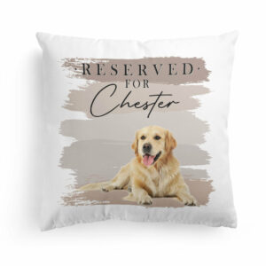 Reserved For The Dog – Personalized Pillow – Birthday, Loving Gift For Dog Mom, Dog Dad, Cat Mom, Cat Lover, Dog Lover, Pet Owners