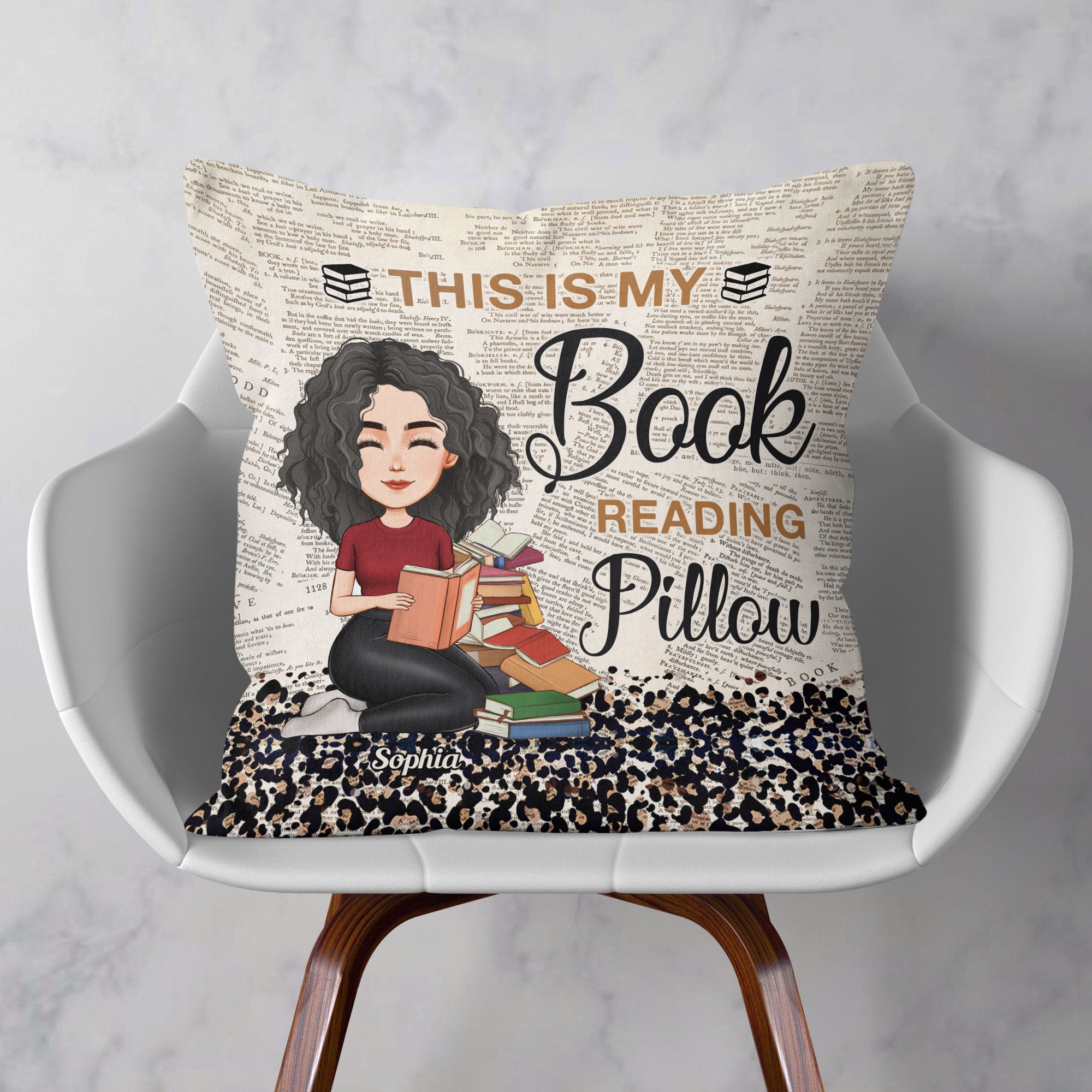 This Is My Book Reading Pillow – Personalized Pillow – Birthday Christmas Gift For Book Lovers, Gift For Besties, Sister - Image 2