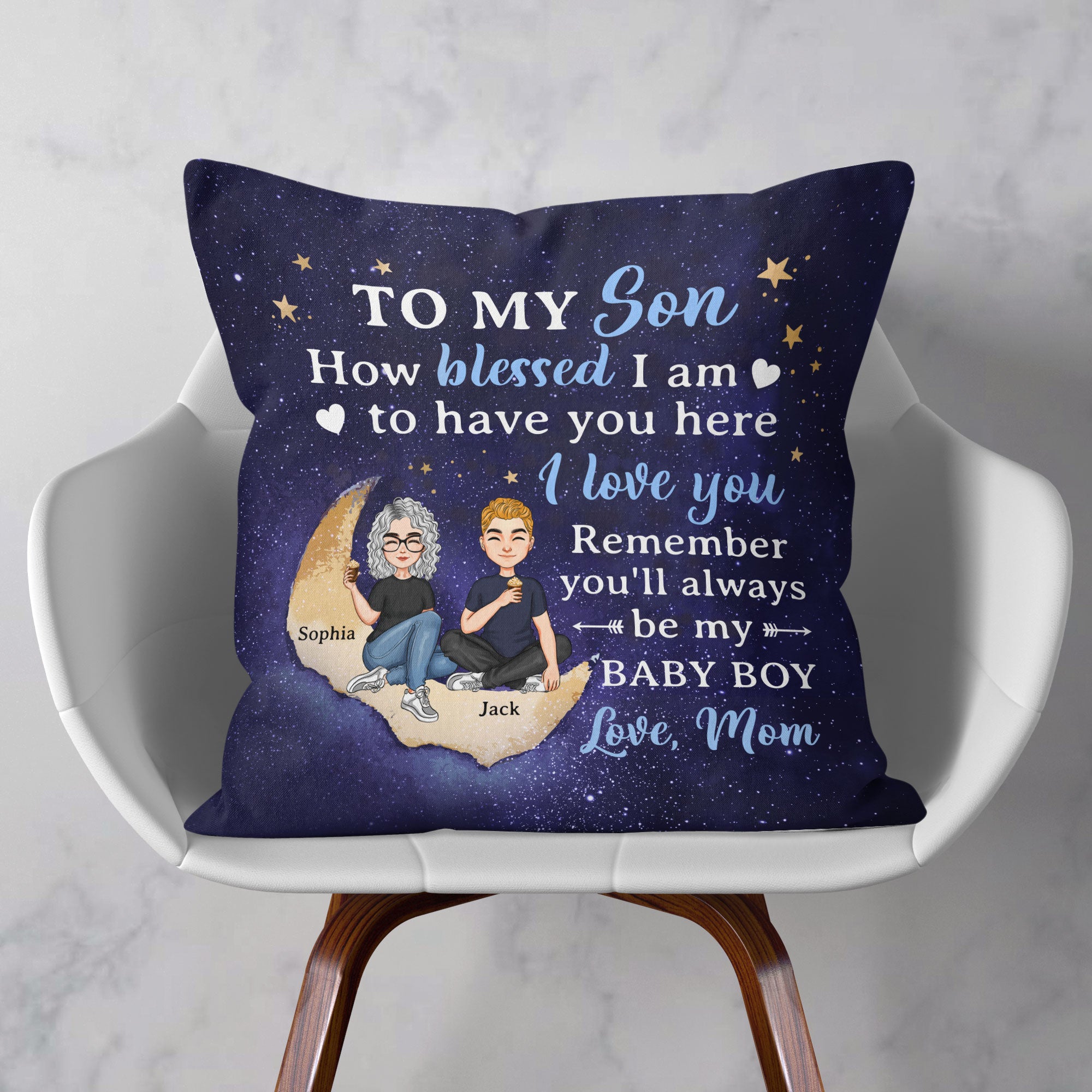 To My Daughter To My Son I Love You – Personalized Pillow – Birthday, Loving Gift For Daughter, Son, Kids - Image 3
