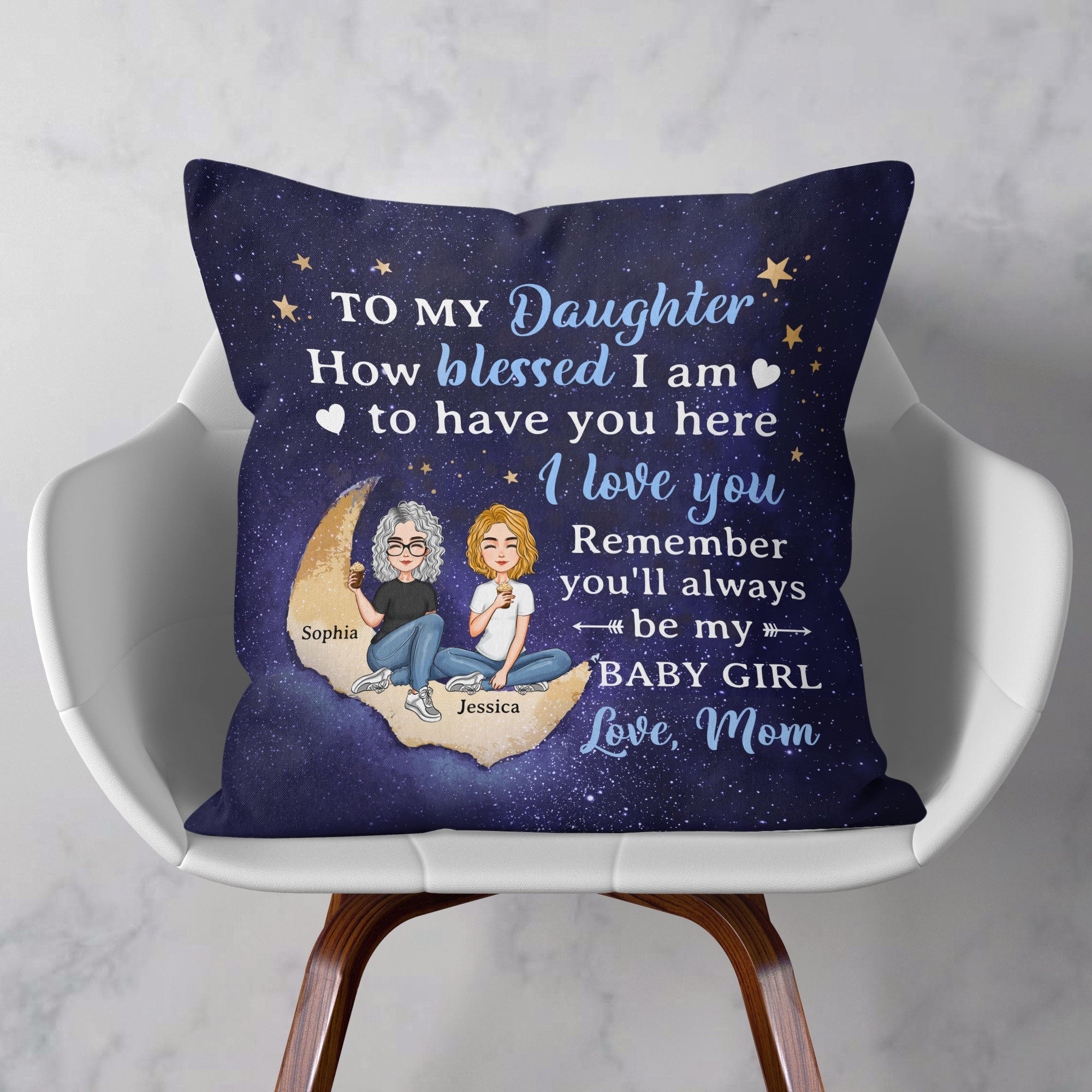 To My Daughter To My Son I Love You – Personalized Pillow – Birthday, Loving Gift For Daughter, Son, Kids - Image 4