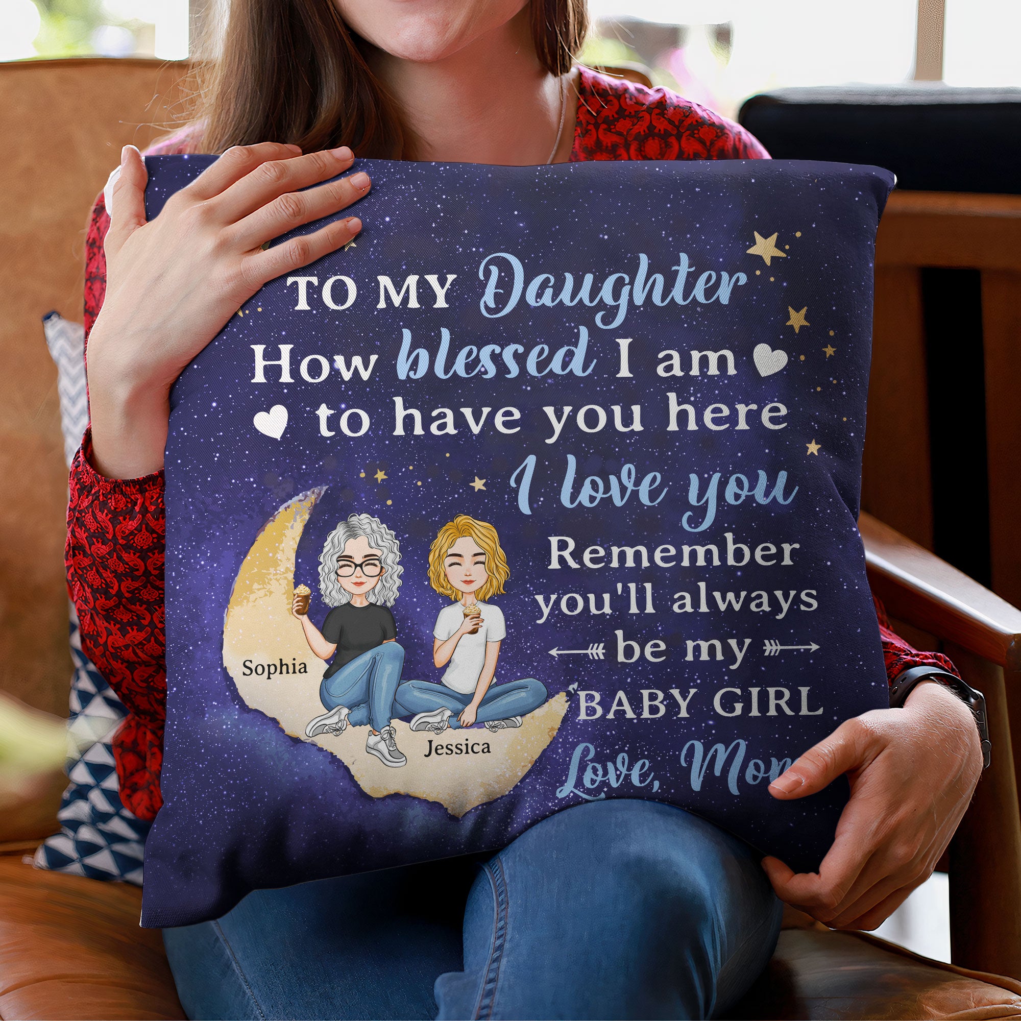 To My Daughter To My Son I Love You – Personalized Pillow – Birthday, Loving Gift For Daughter, Son, Kids - Image 6