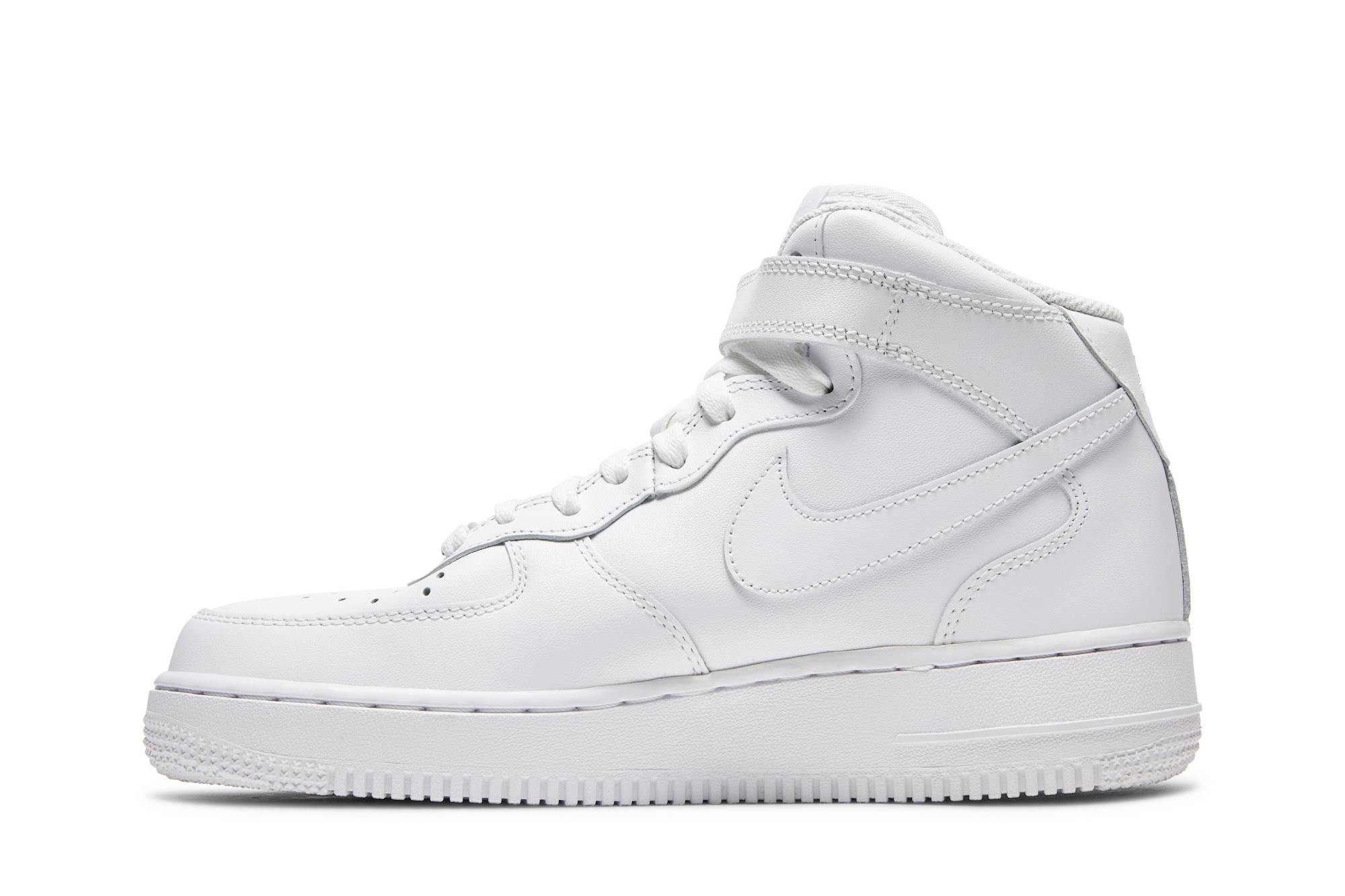 ( Women ) Nike Air Force 1 07 Mid Triple White DD9625-100 - Image 3