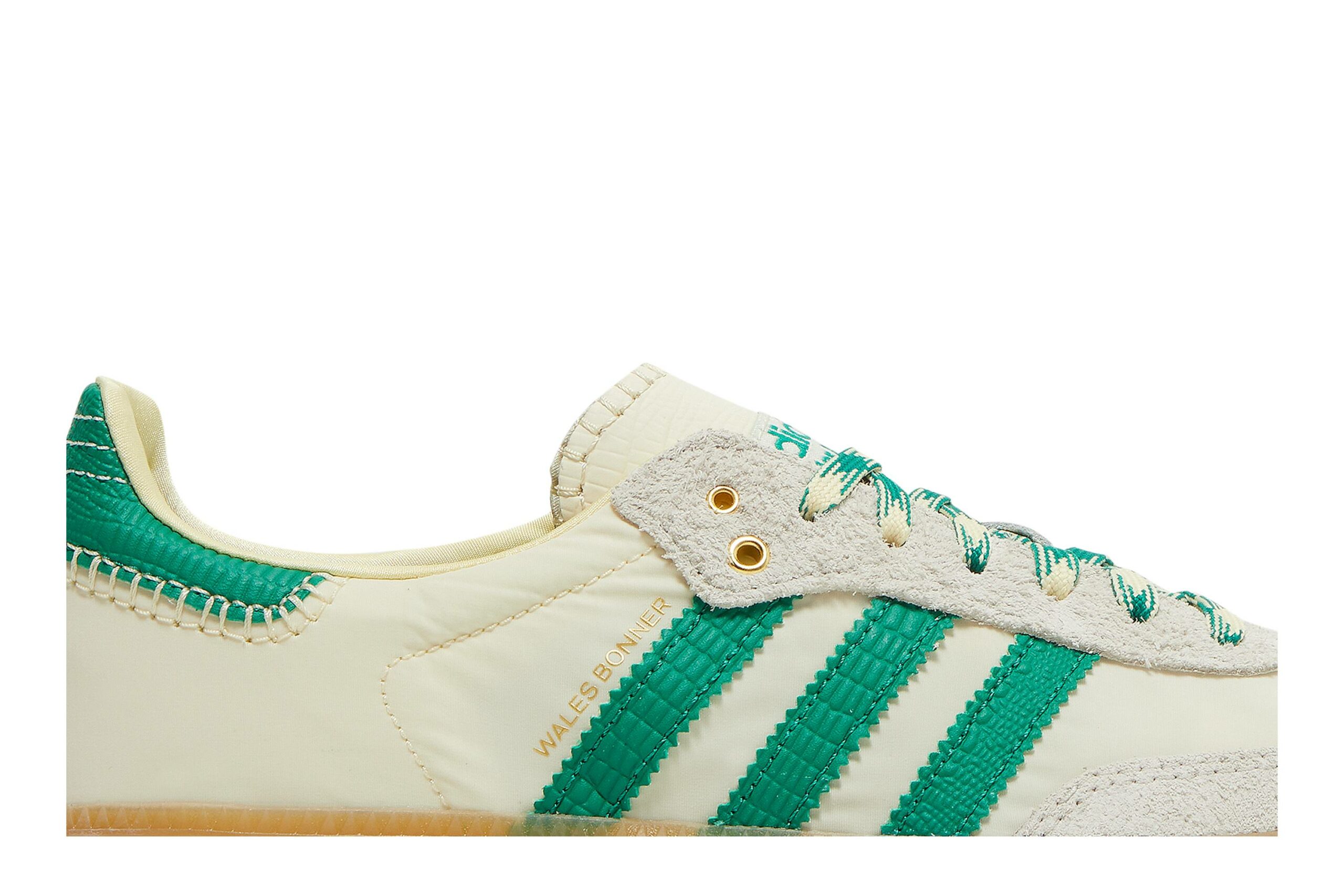 Wales Bonner X Adidas Samba Cream White Bold Green GY4344 - Image 2