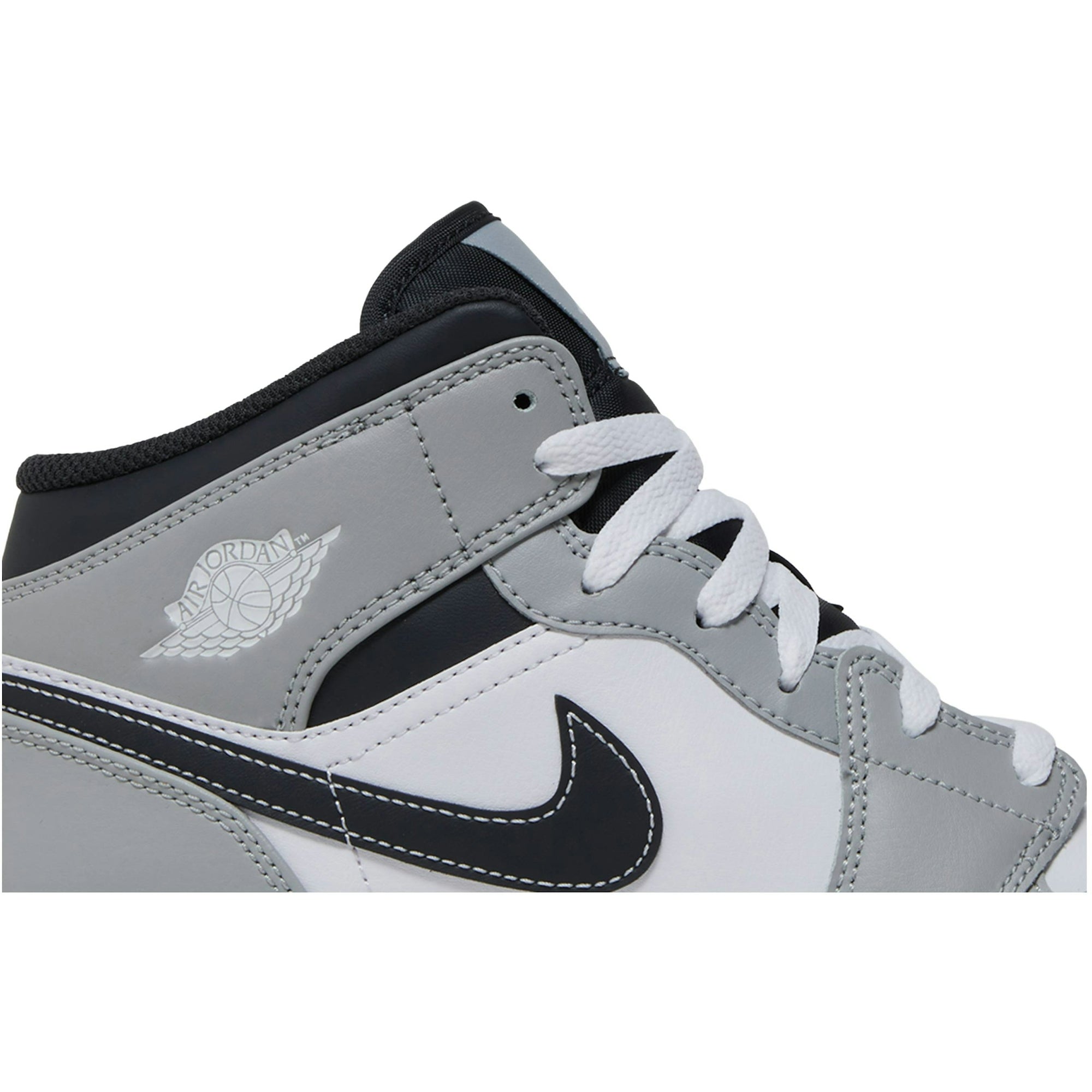 ( Grade School ) Air Jordan 1 Mid Greyscale 554725-078 - Image 2