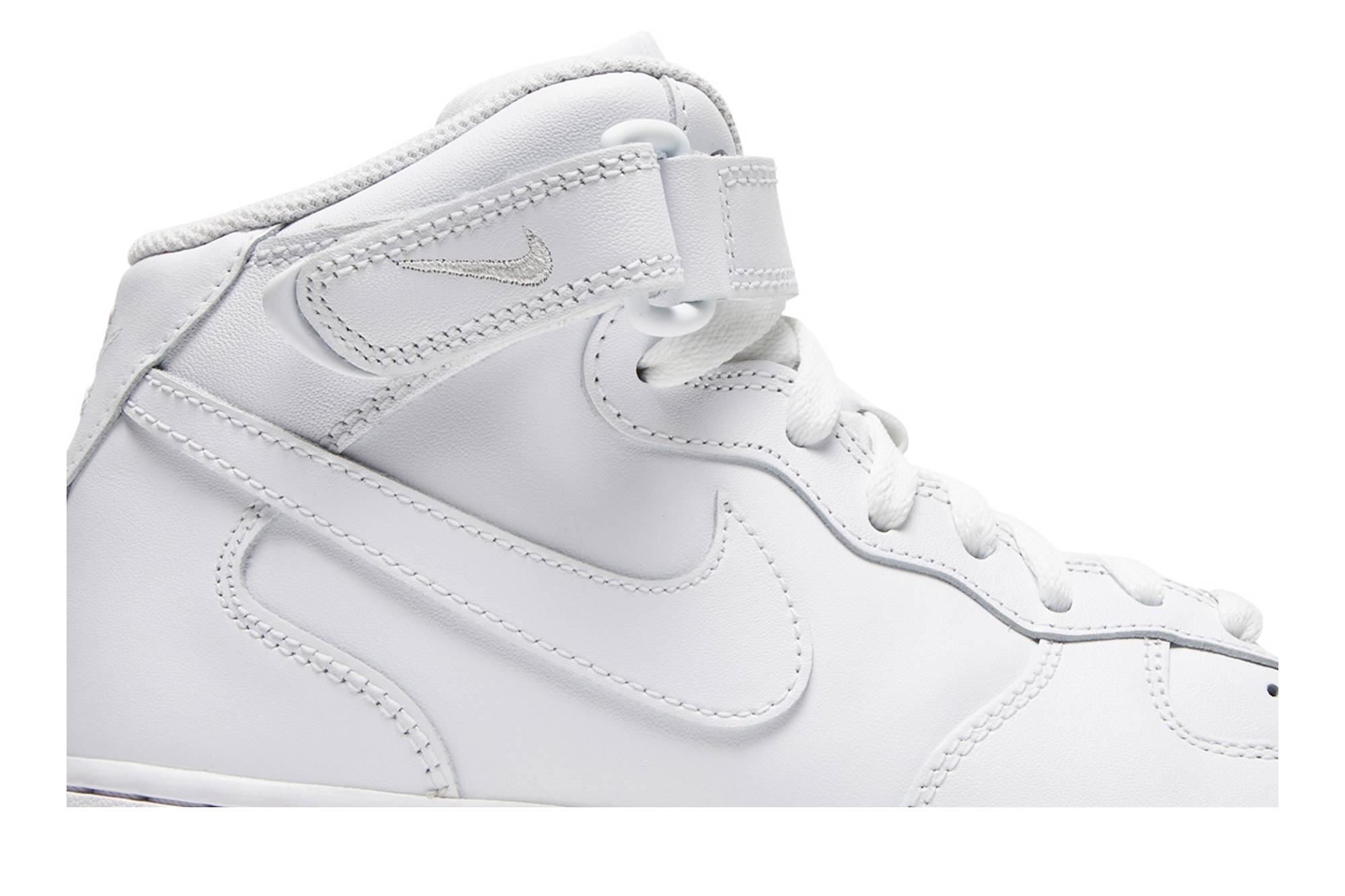 ( Women ) Nike Air Force 1 07 Mid Triple White DD9625-100 - Image 2