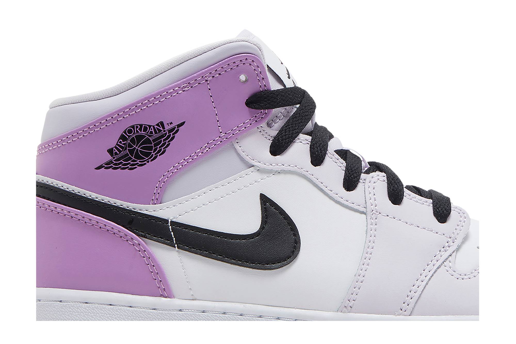 ( Grade School ) Air Jordan 1 Mid Barely Grape DQ8423-501 - Image 2