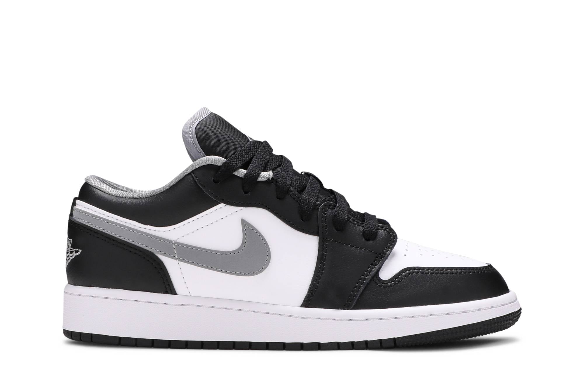 ( Grade School ) Air Jordan 1 Low Black Medium Grey 553560-040