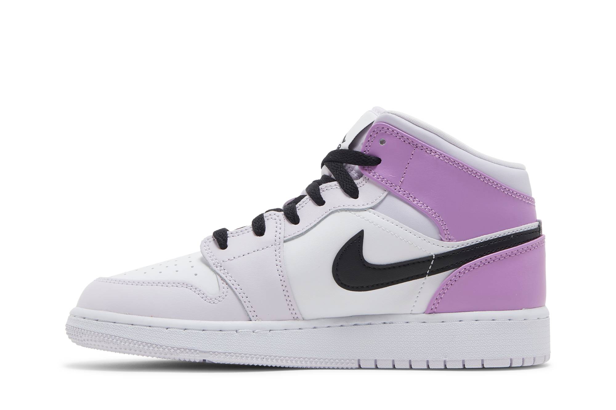 ( Grade School ) Air Jordan 1 Mid Barely Grape DQ8423-501 - Image 3