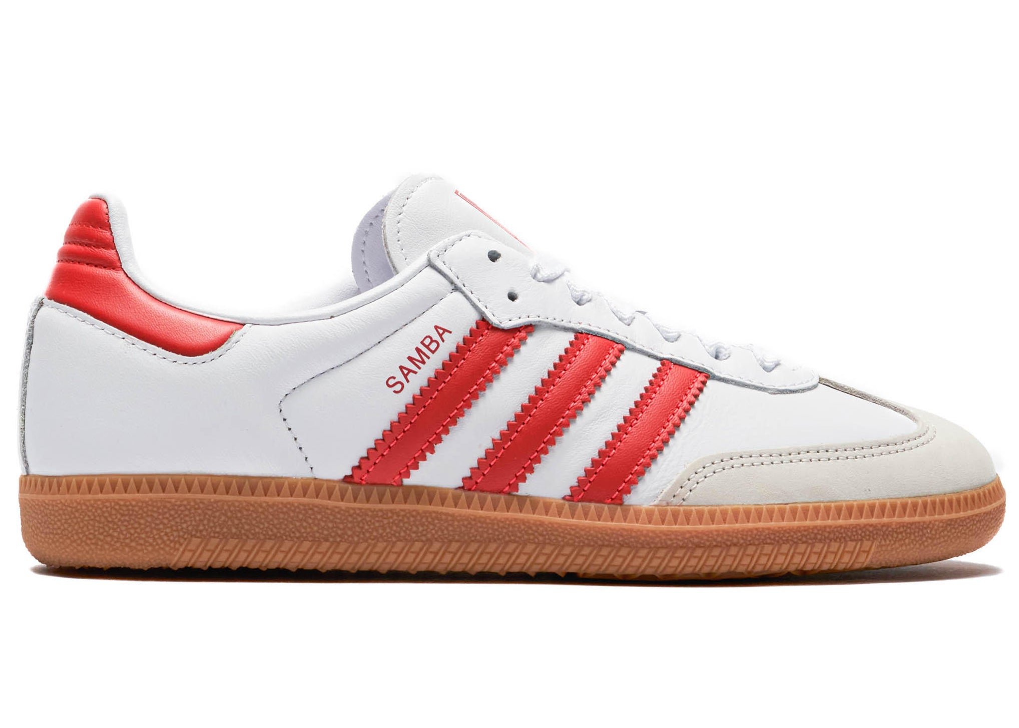 ( Women ) Adidas Samba OG White Solar Red Gum IF6513