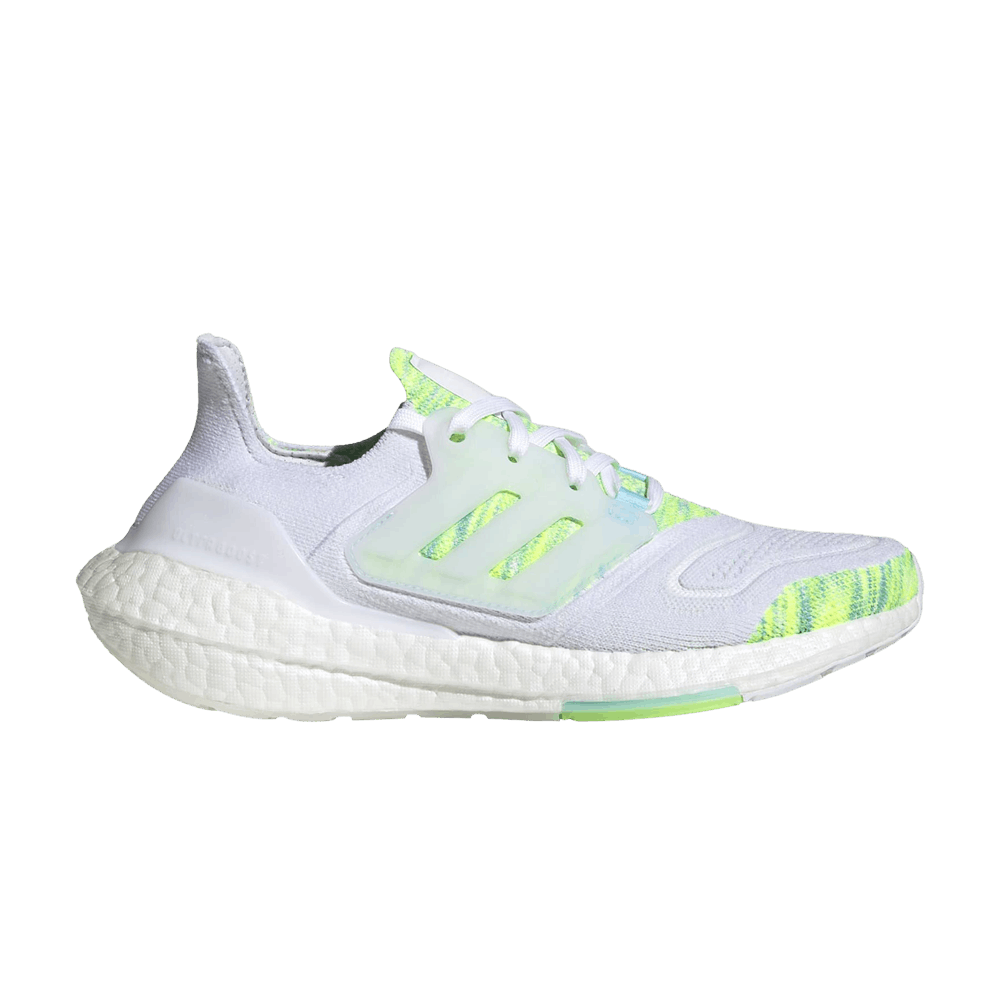 ( Women ) Adidas UltraBoost 22 ‘White Bliss Blue Yellow’ GX5926