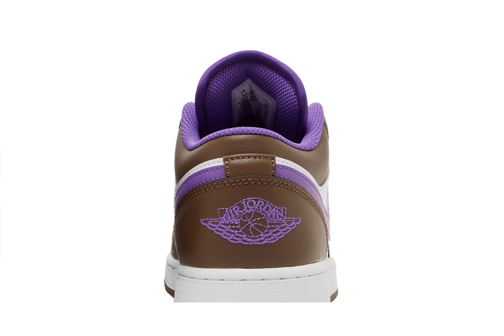 ( Grade School ) Air Jordan 1 Low Purple Mocha 553560-215 - Image 14