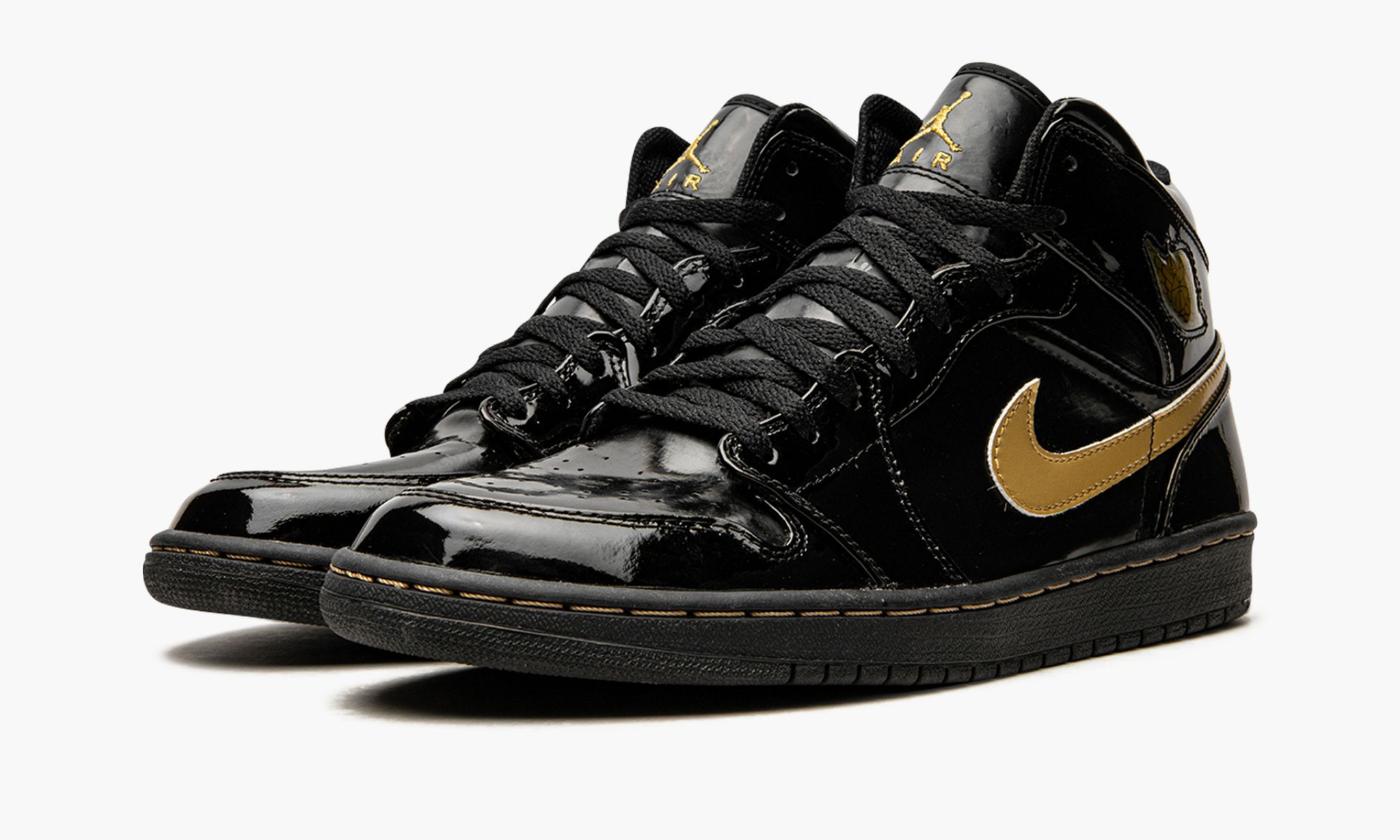 Air Jordan 1 Retro Black Metallic Gold ( 2003 ) - Image 3
