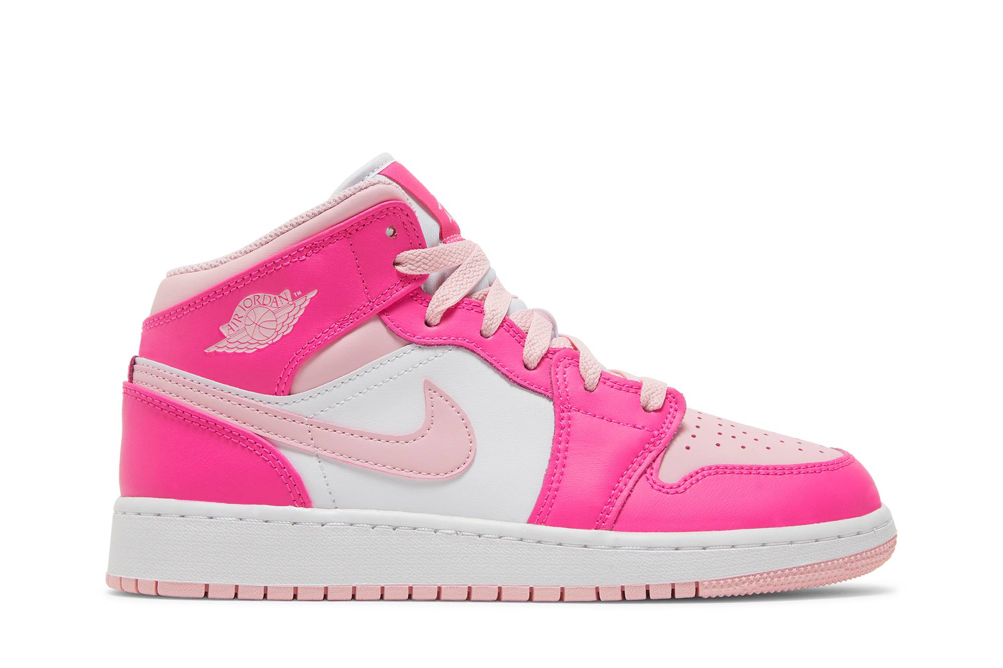 ( Grade School ) Air Jordan 1 Mid Medium Soft Pink FD8780-116