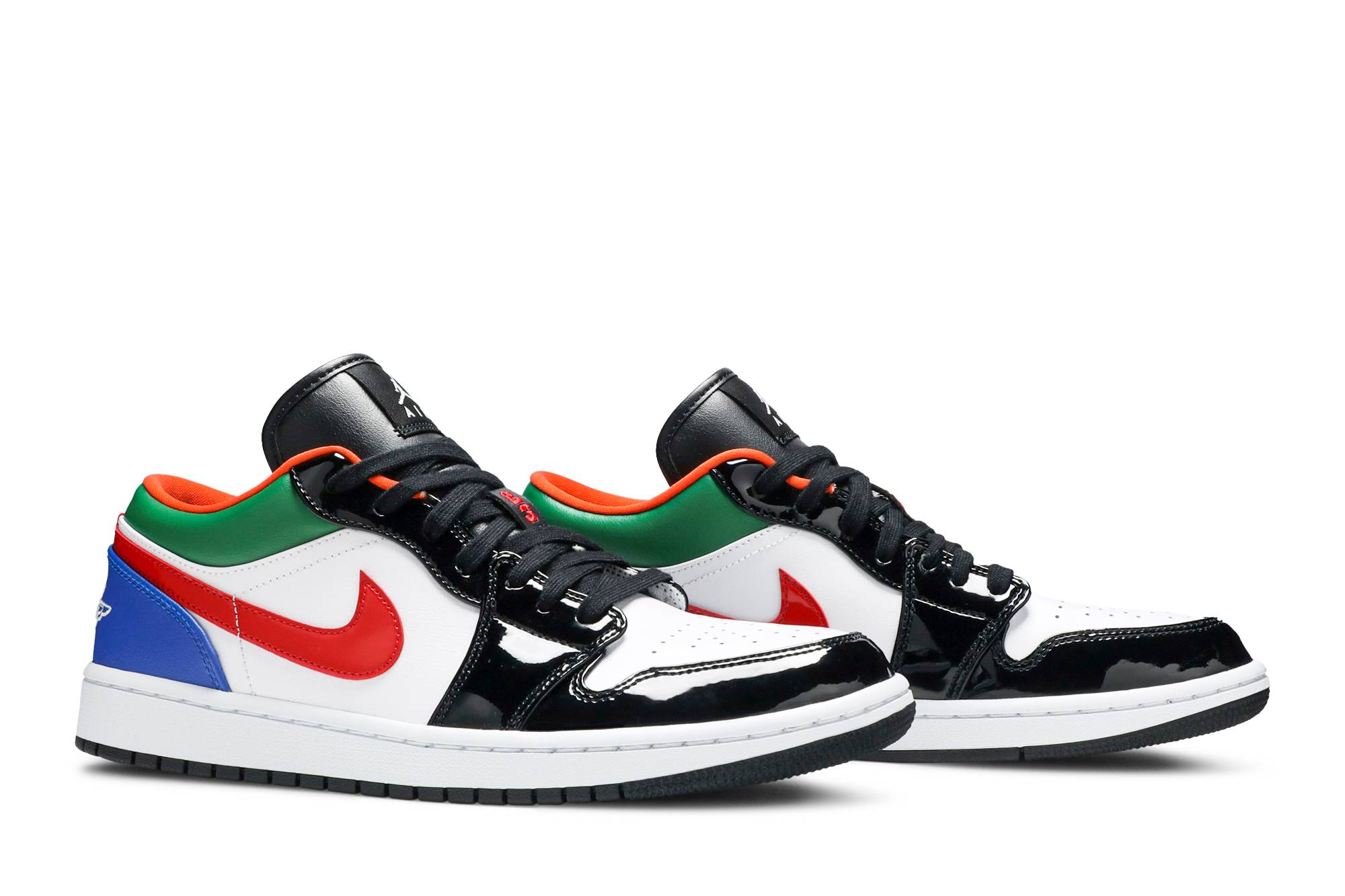 ( Women ) Air Jordan 1 Low Multi-Color Black Toe CZ4776-101 - Image 8