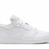 ( Grade School ) Air Jordan 1 Low White Black 553560-101