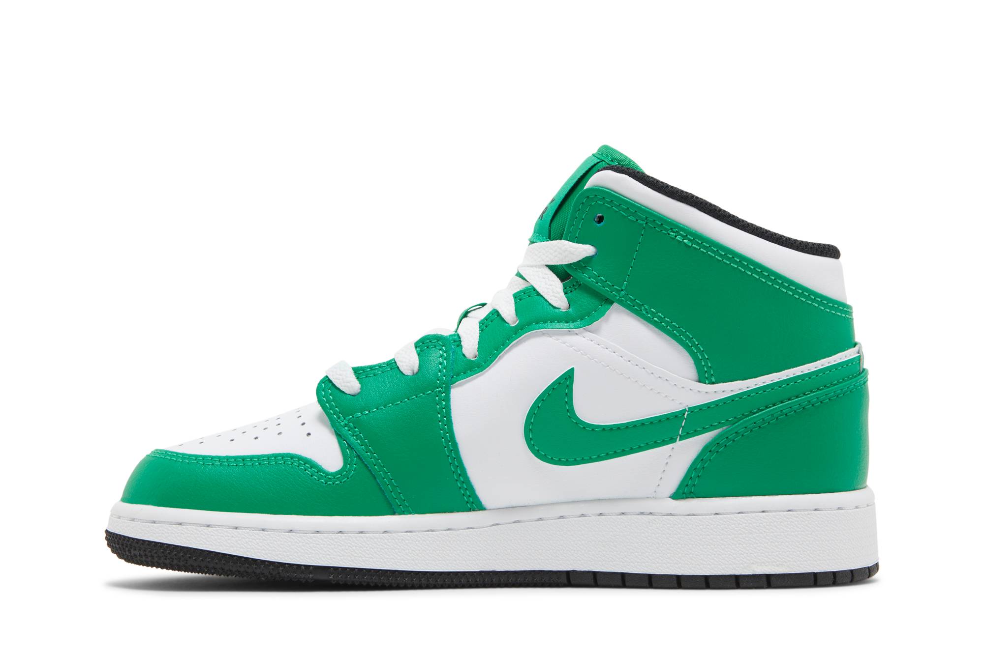 ( Grade School ) Air Jordan 1 Mid Lucky Green DQ8423-301 - Image 3