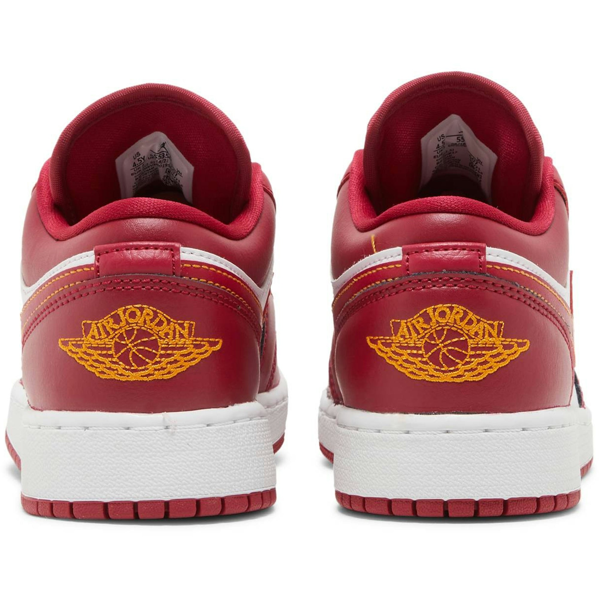 ( Grade School ) Air Jordan 1 Low Cardinal Red 553560-607 - Image 6