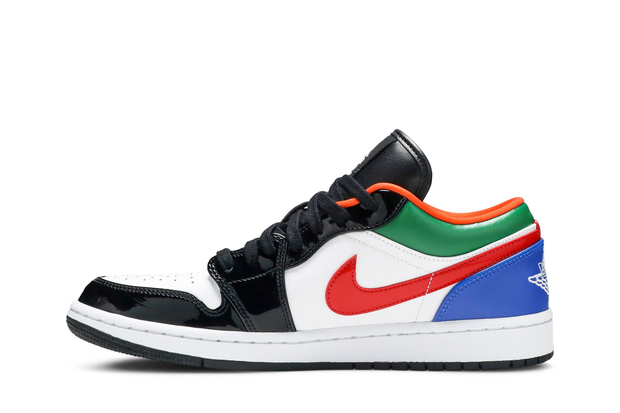 ( Women ) Air Jordan 1 Low Multi-Color Black Toe CZ4776-101 - Image 3