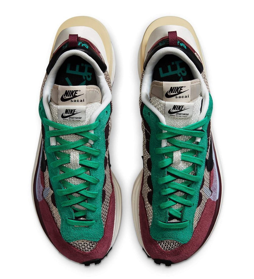 Sacai X Nike Vaporwaffle Red Green - Image 4