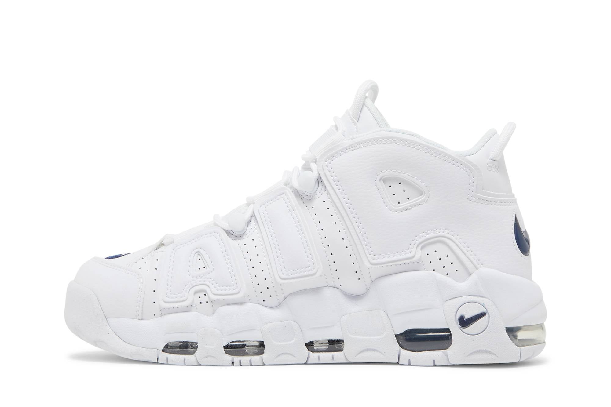 Nike Air More Uptempo ‘White Navy’ DH8011-100 - Image 3