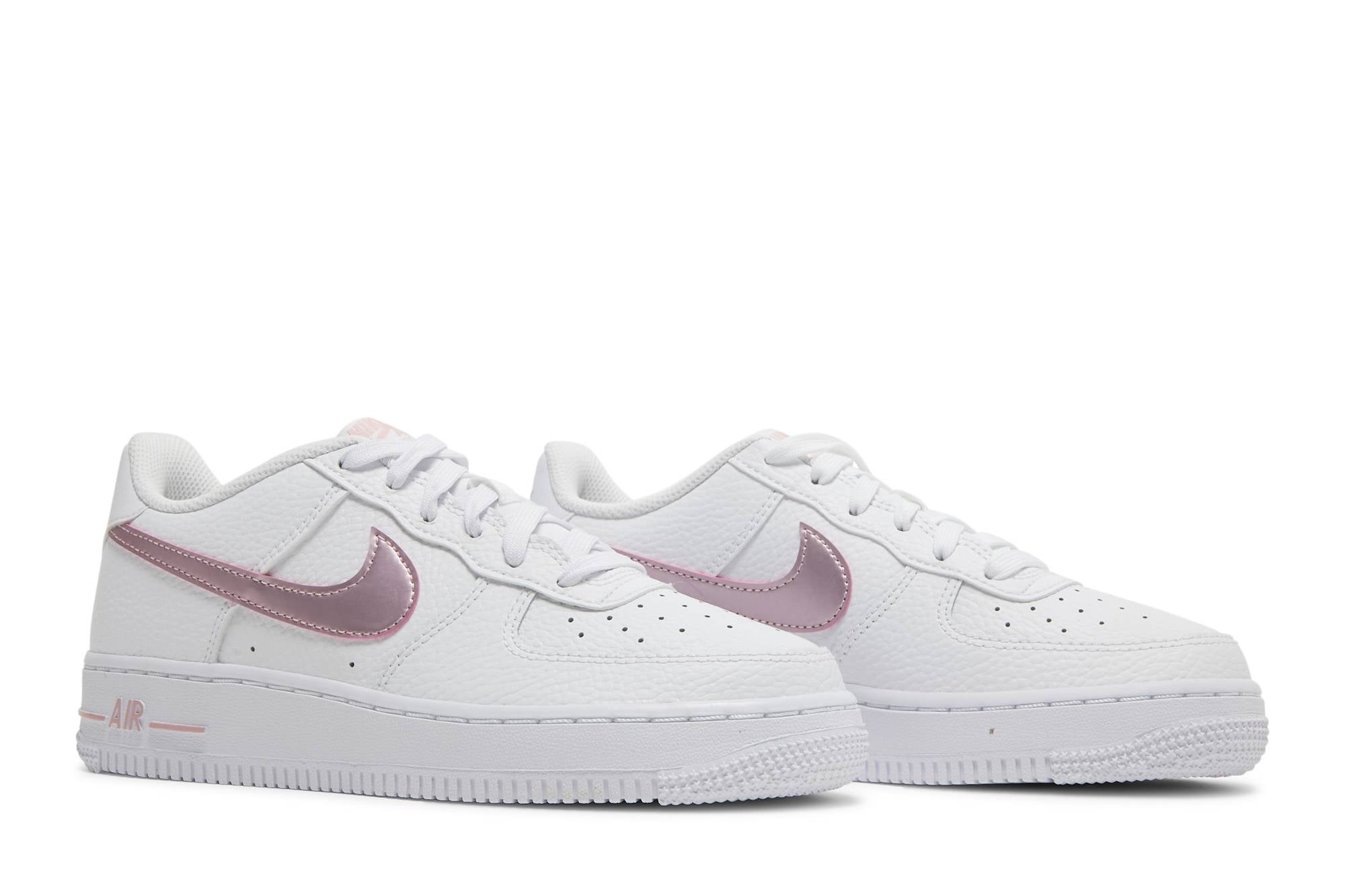 ( Grade School ) Nike Air Force 1 Low White Pink Glaze CT3839-104 - Image 8
