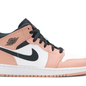 ( Grade School ) Air Jordan 1 Mid ‘Pink Quartz’ 555112-603