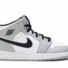 ( Grade School ) Air Jordan 1 Mid ‘Light Smoke Grey’ 554725-092