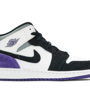 ( Grade School ) Air Jordan 1 Mid SE ‘Varsity Purple’ BQ6931-105