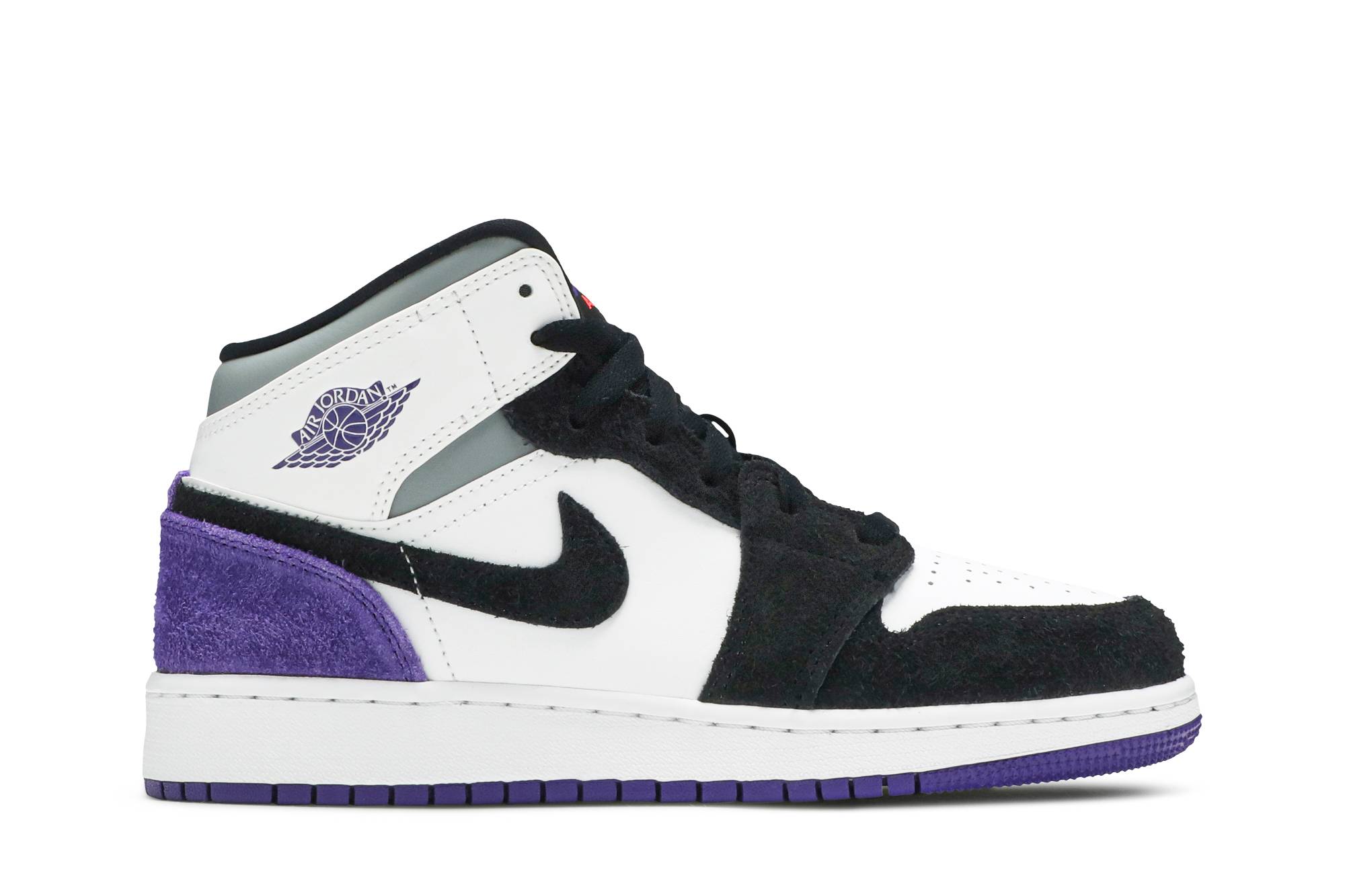 ( Grade School ) Air Jordan 1 Mid SE ‘Varsity Purple’ BQ6931-105