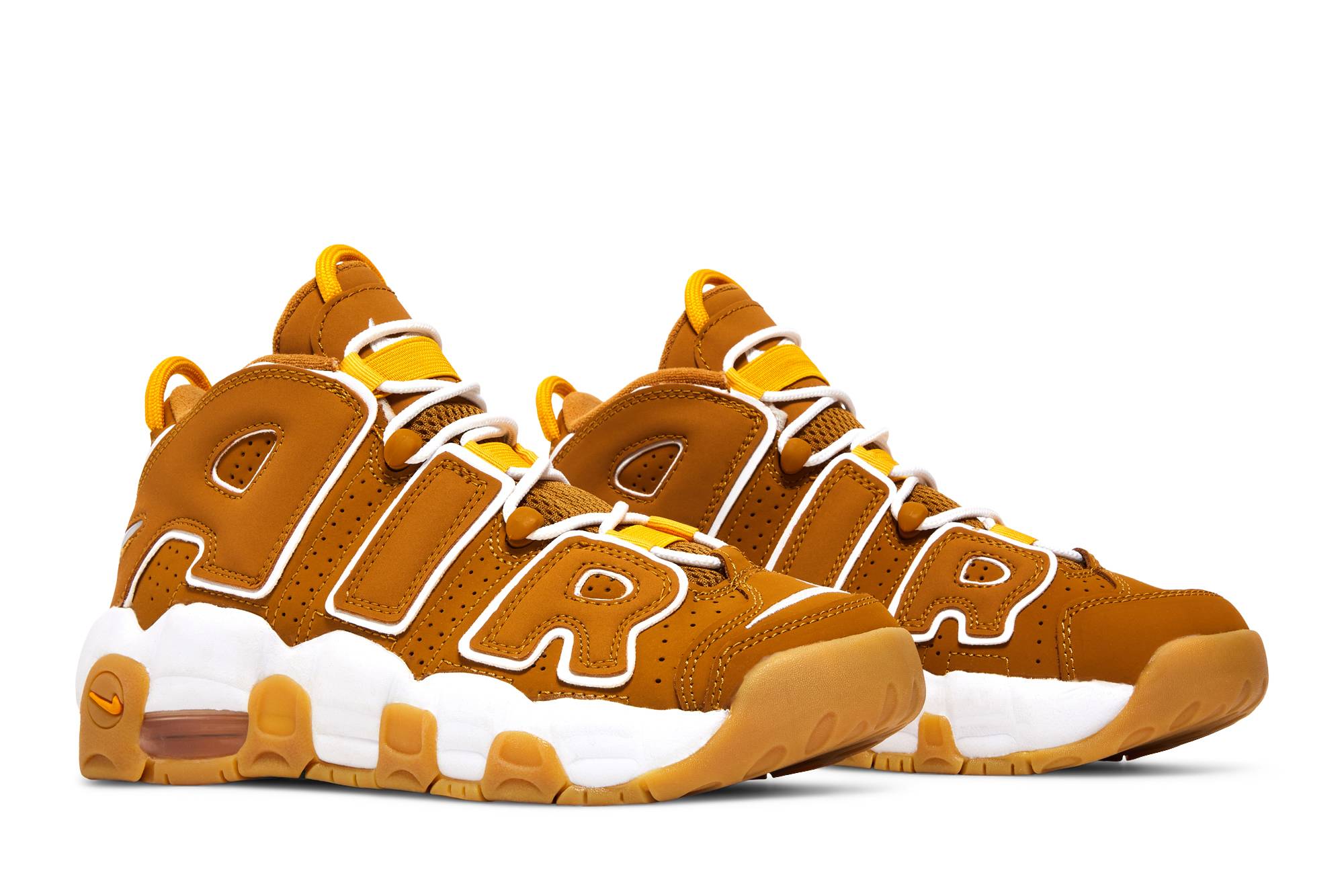 ( Grade School ) Nike Air More Uptempo Wheat DQ4713-700 - Image 8