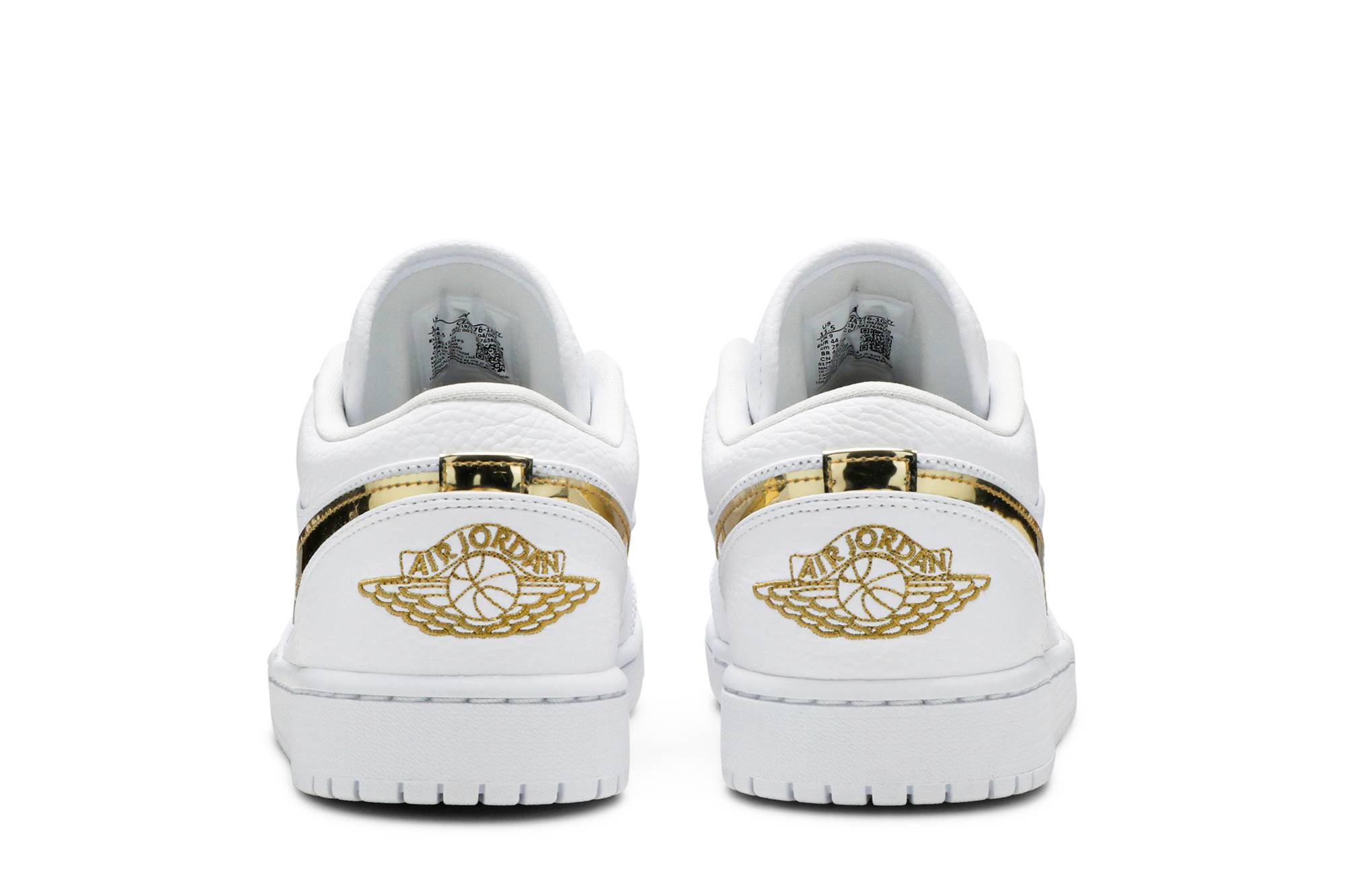( Women ) Air Jordan 1 Retro Low White Metallic Gold CZ4776-100 - Image 6