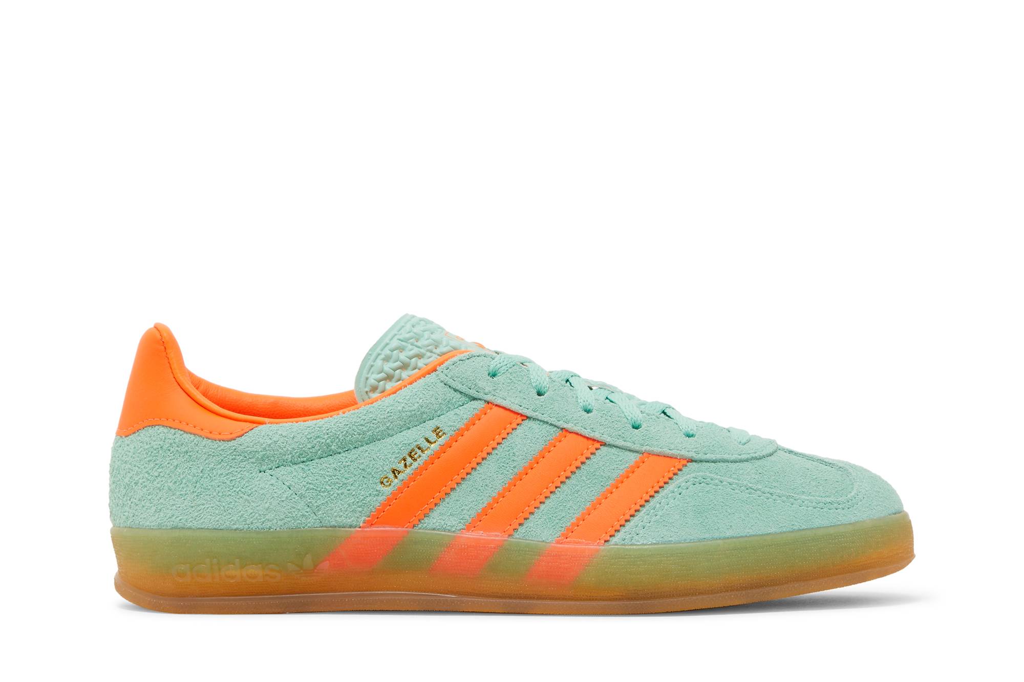 ( Women ) Adidas Gazelle Indoor ‘Pulse Mint Solar Orange’ HQ8714