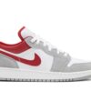 ( Grade School ) Air Jordan 1 Low SE ‘Light Smoke Grey Gym Red’ DM0589-016