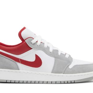 ( Grade School ) Air Jordan 1 Low SE ‘Light Smoke Grey Gym Red’ DM0589-016