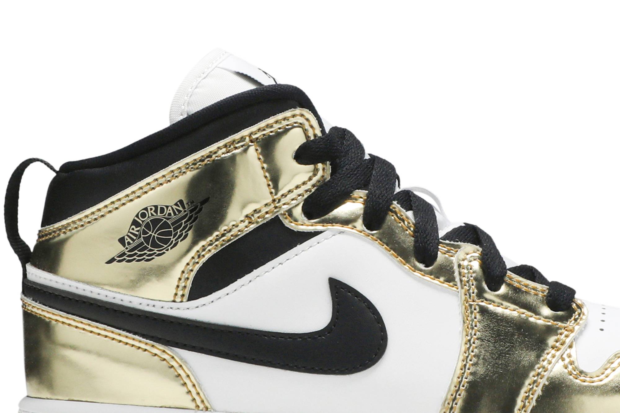 ( Grade School ) Air Jordan 1 Mid SE ‘Metallic Gold’ DC1420-700 - Image 2