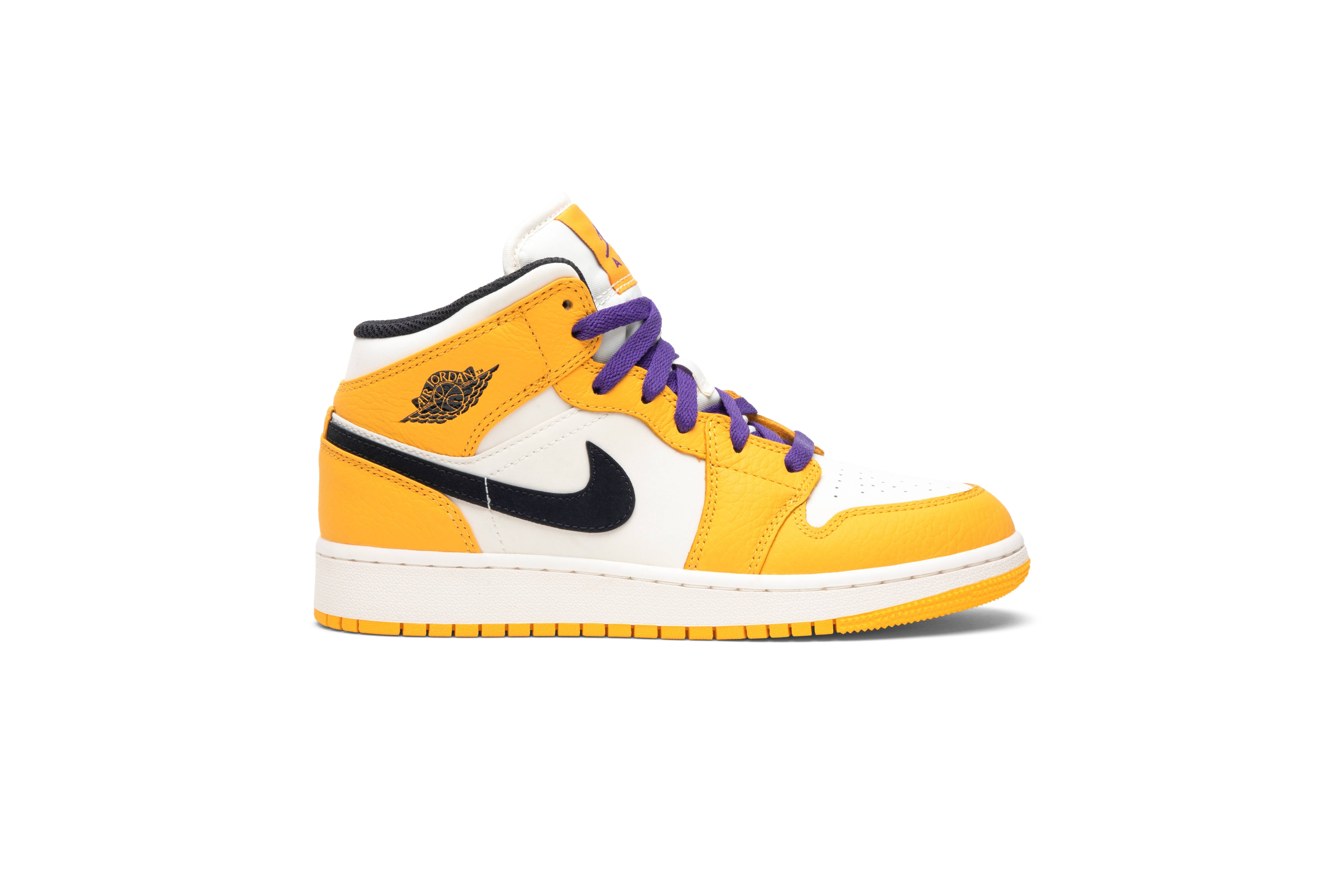 ( Grade School ) Air Jordan 1 Mid Lakers BQ6931-700