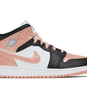 ( Grade School ) Air Jordan 1 Mid ‘White Light Madder Root’ DM9077-108