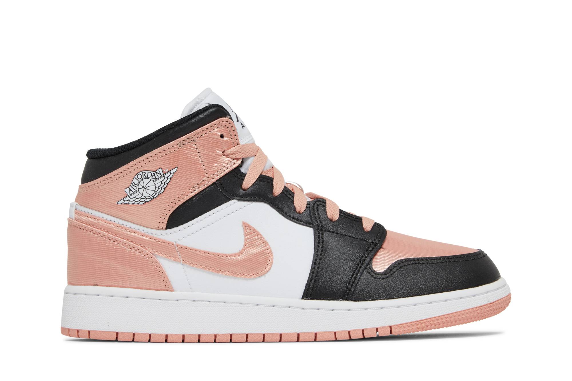 ( Grade School ) Air Jordan 1 Mid ‘White Light Madder Root’ DM9077-108