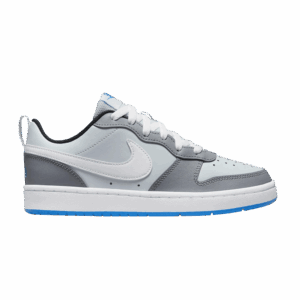 ( Grade School ) Nike Court Borough Low 2 SE ‘Pure Platinum Photo Blue’ BQ5448-019