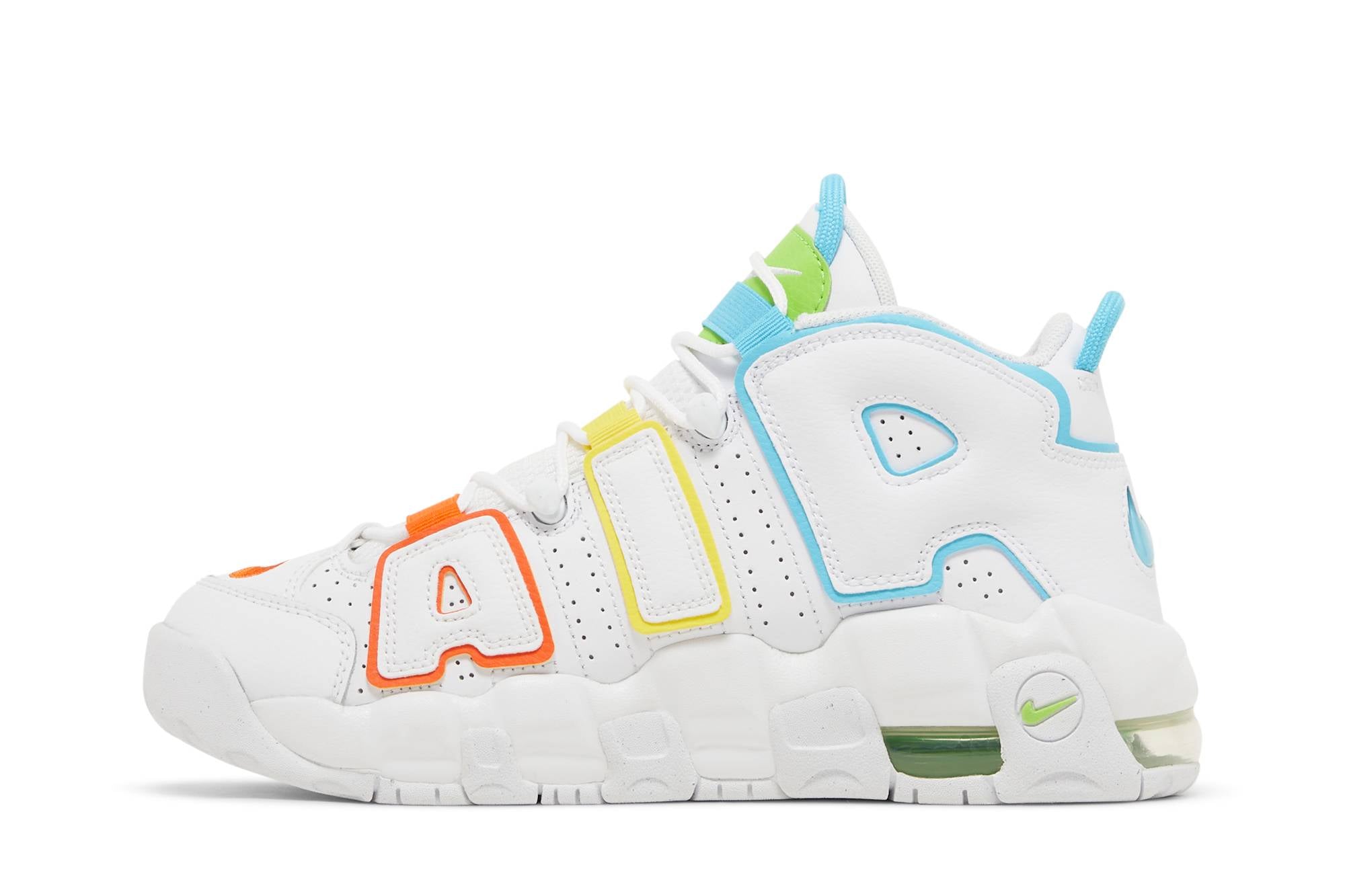 ( Grade School ) Nike Air More Uptempo White Rainbow FJ4624-100 - Image 10