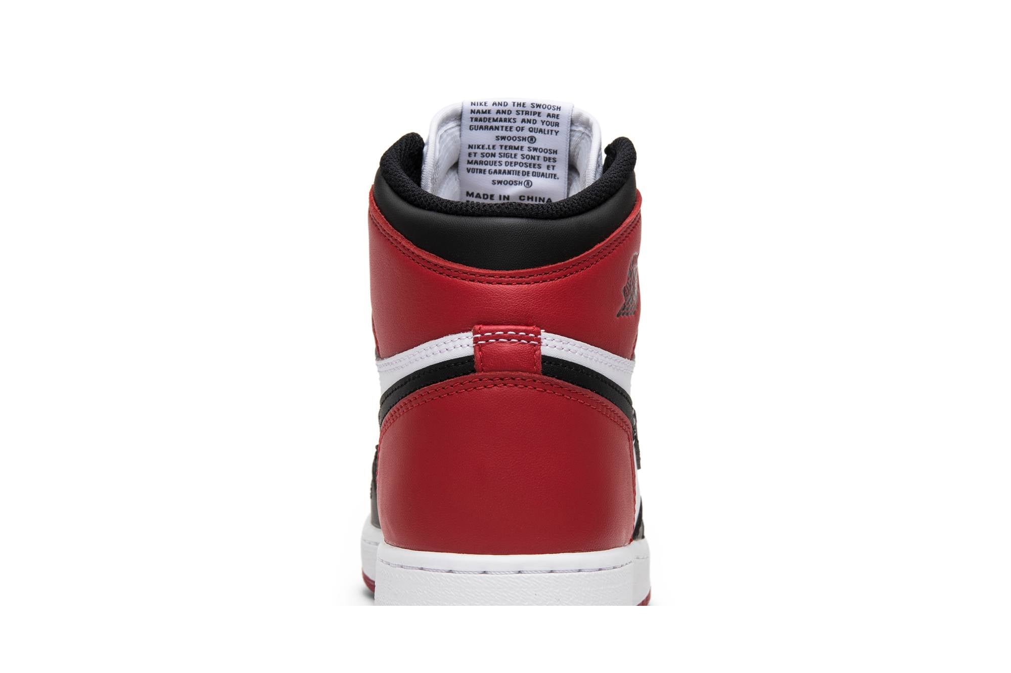 ( Grade School ) Air Jordan 1 Retro BG Black Toe 2016 575441-125 - Image 7