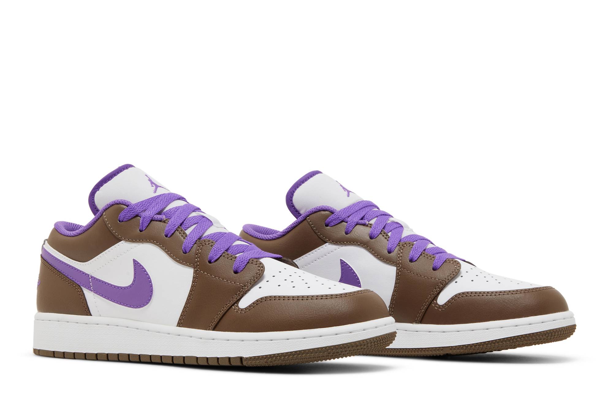 ( Grade School ) Air Jordan 1 Low Purple Mocha 553560-215 - Image 15